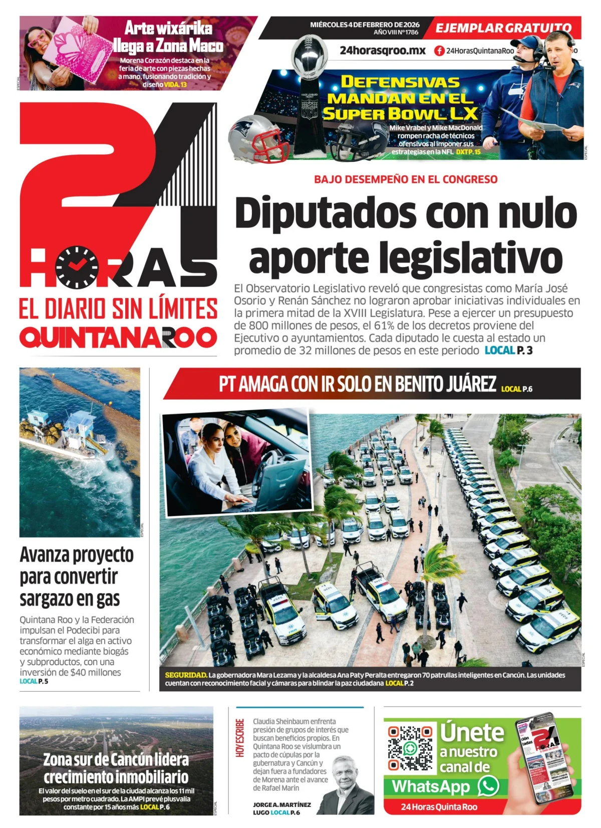 Portada de 24 Horas Quintana Roo