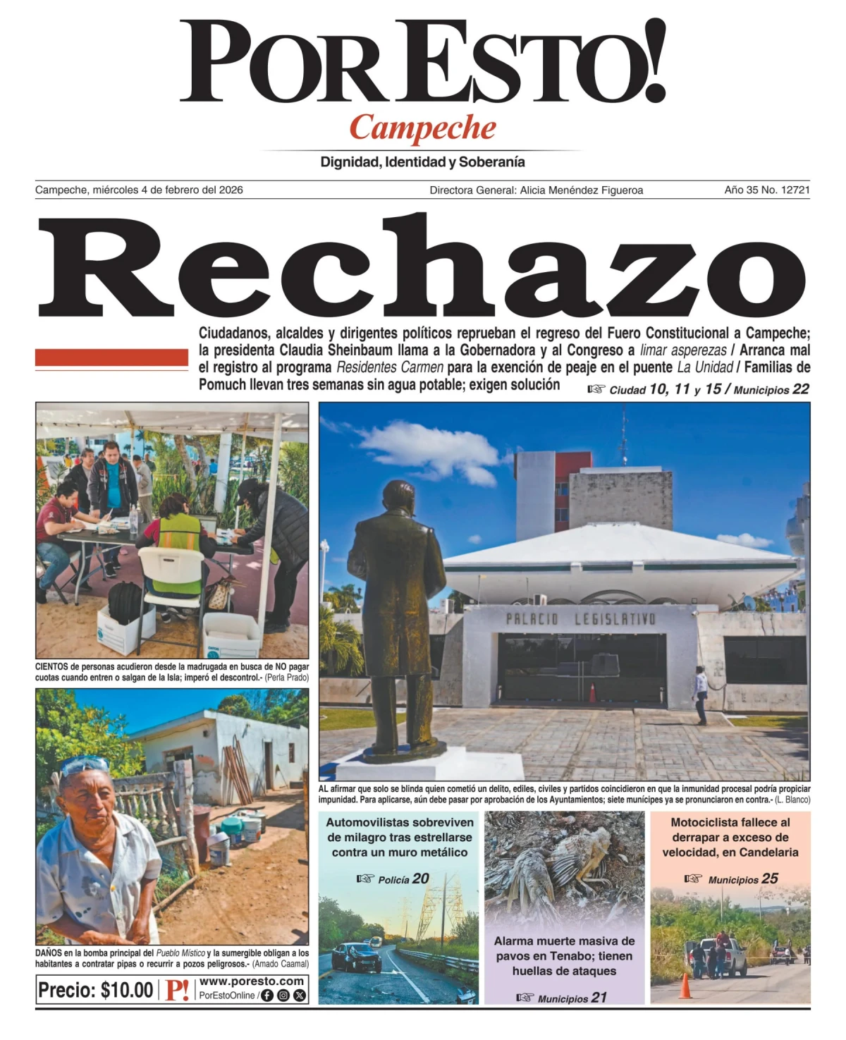 Portada de Por Esto (campeche)