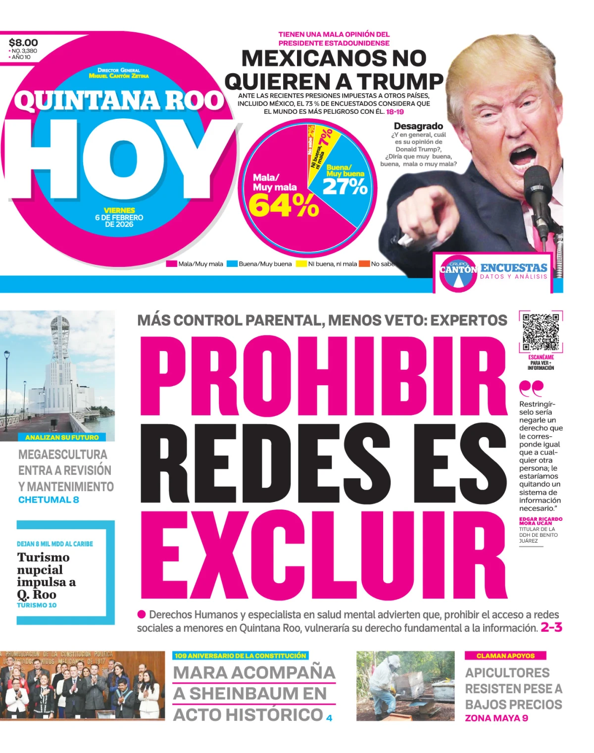 Portada de Quintana Roo Hoy (portada)