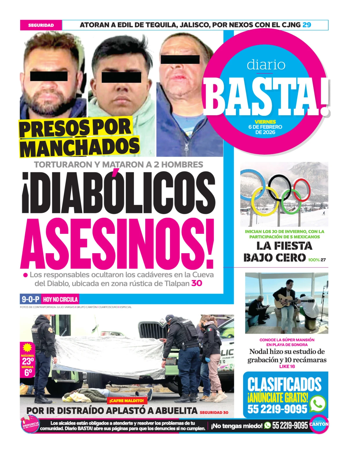 Portada de Basta! (contraportada)