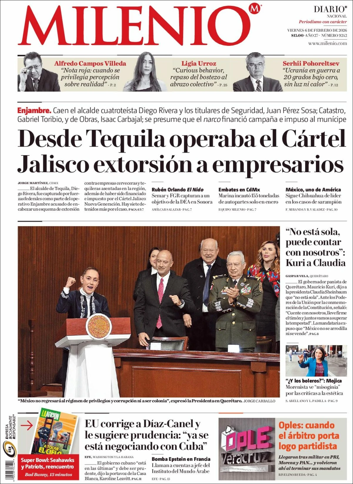 Portada de Milenio