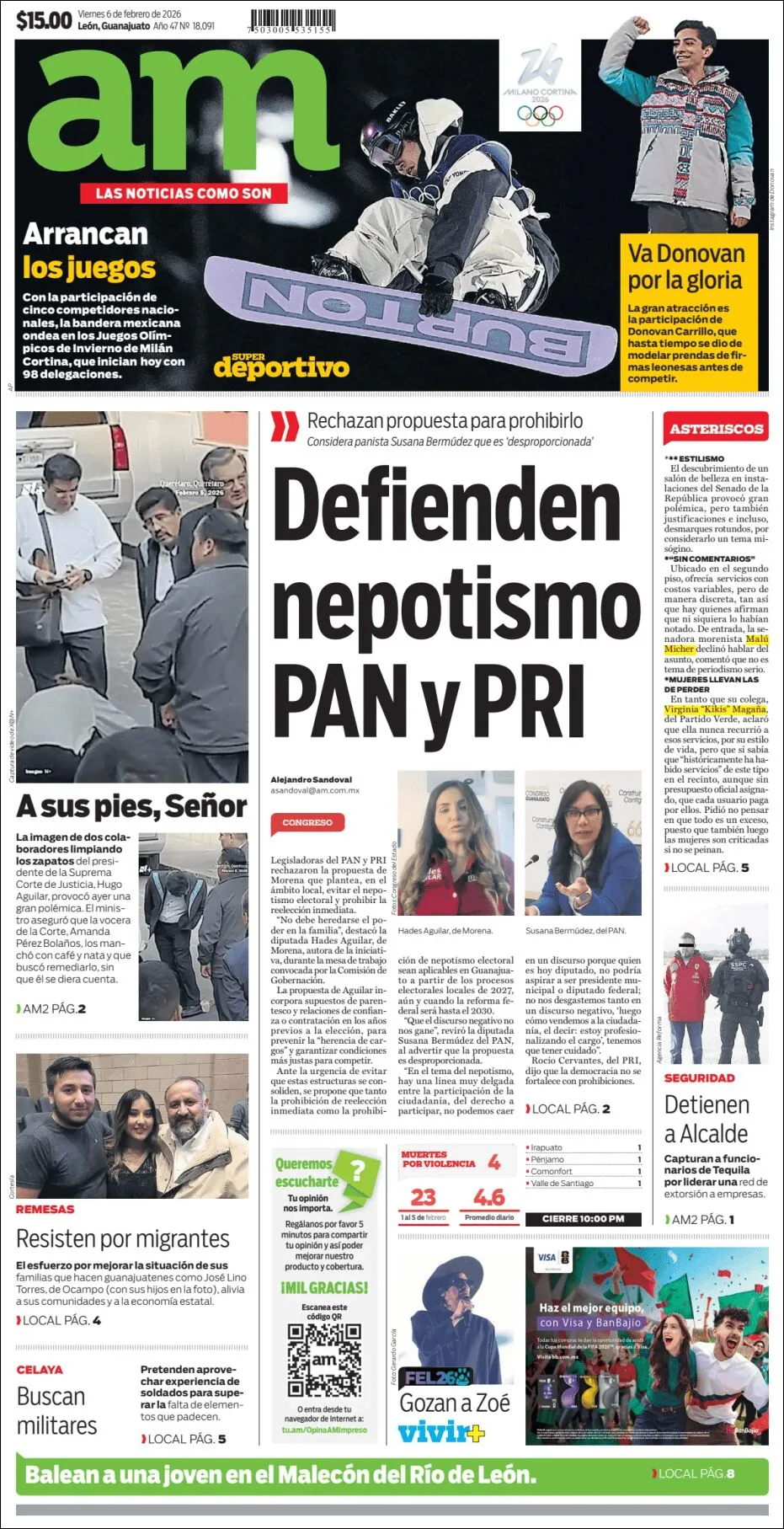 Portada de Am Corredor Industrial del viernes, 6 de febrero de 2026