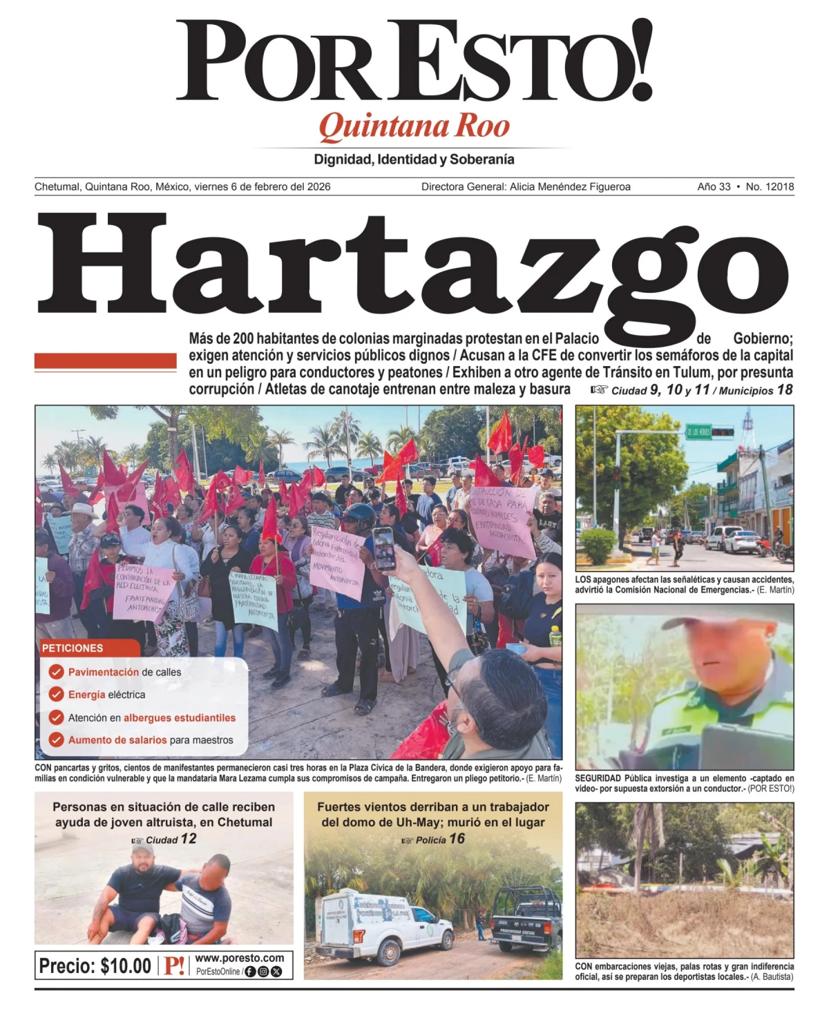Portada de Por Esto (quintana Roo Chetumal)