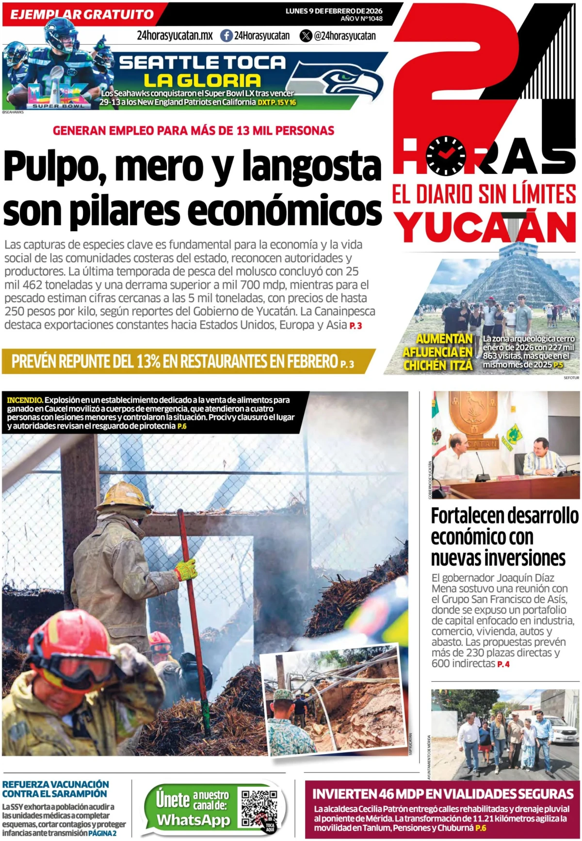 Portada de 24 Horas Yucatan