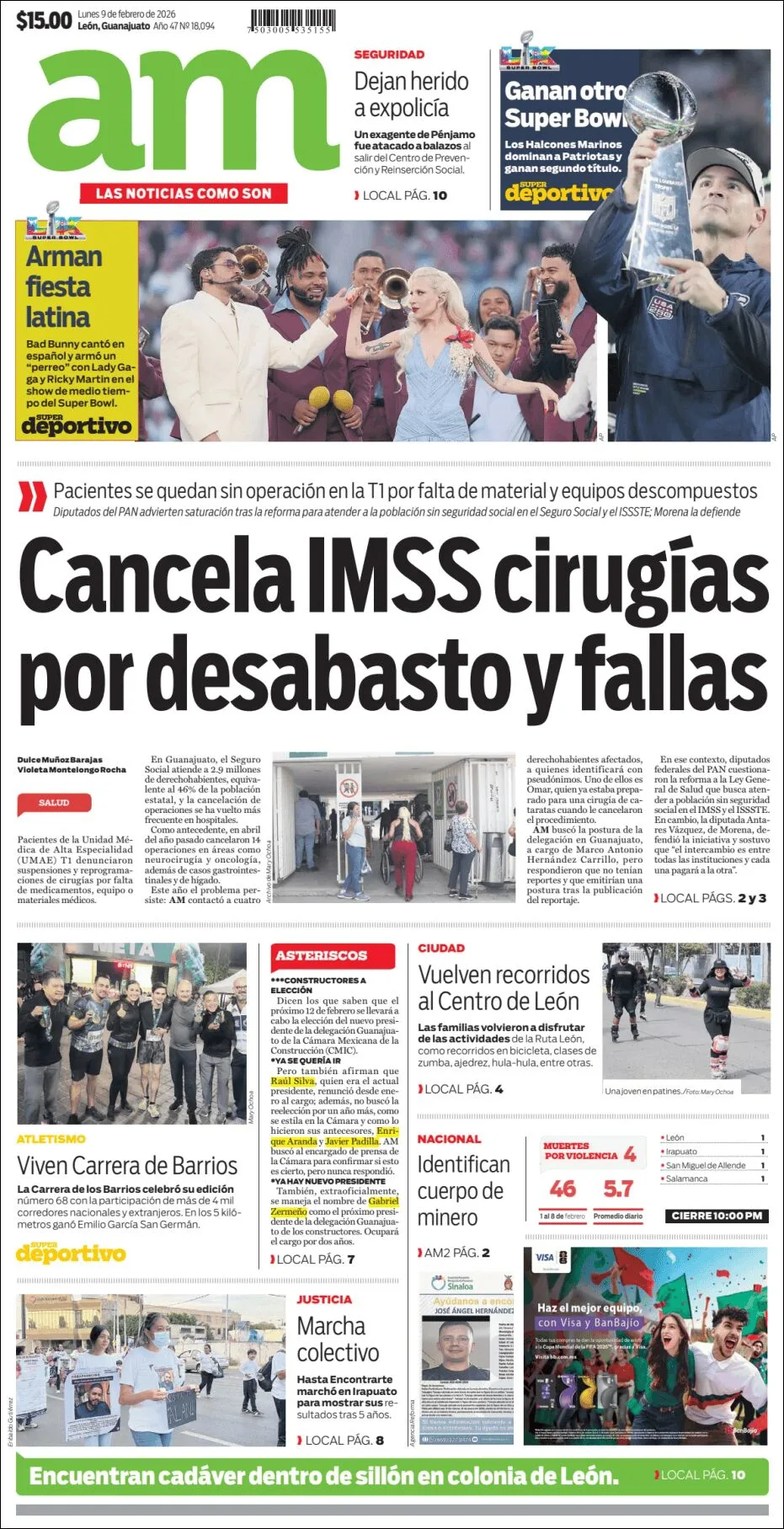 Portada de Am Corredor Industrial del lunes, 9 de febrero de 2026
