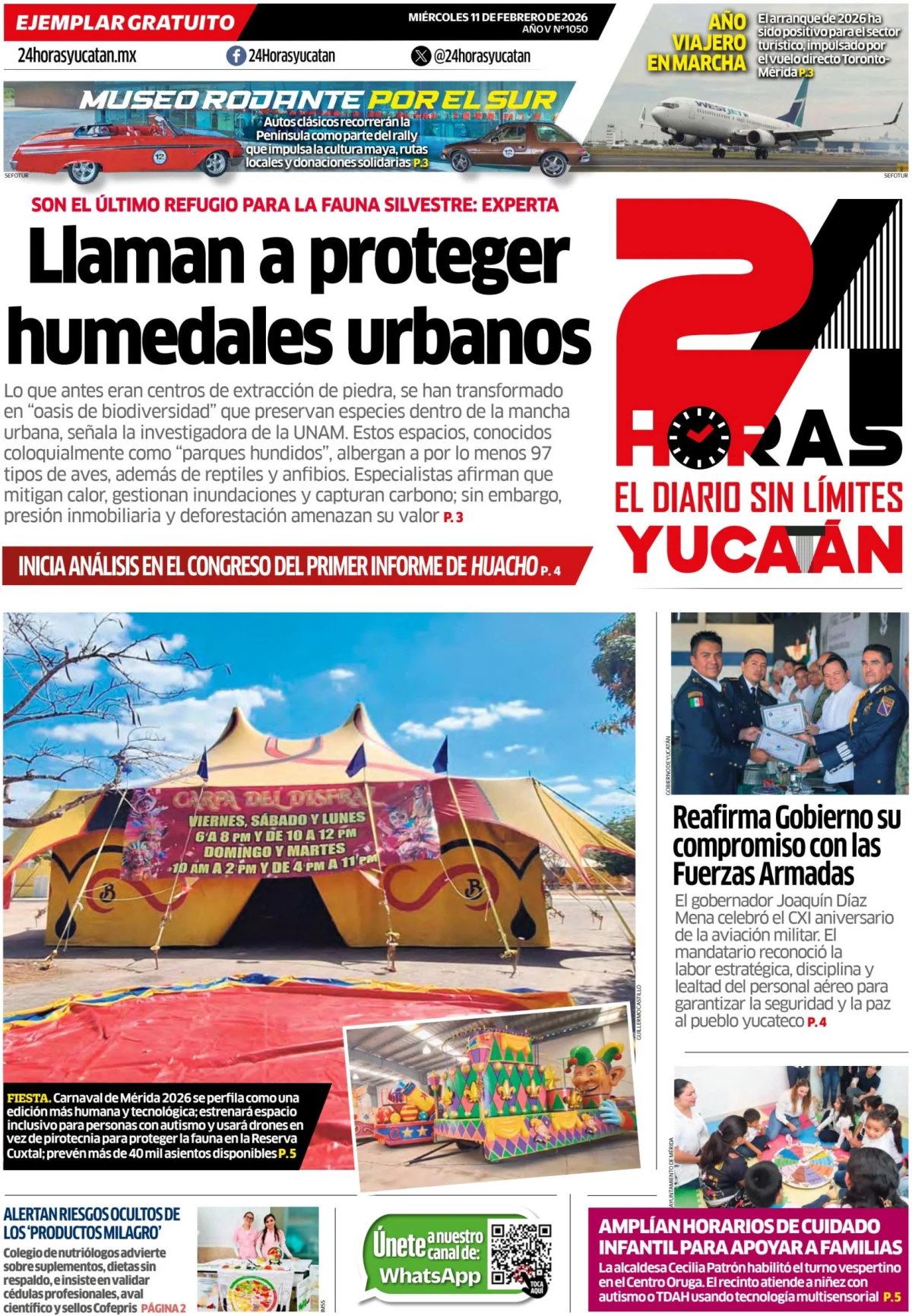 Portada de 24 Horas Yucatan