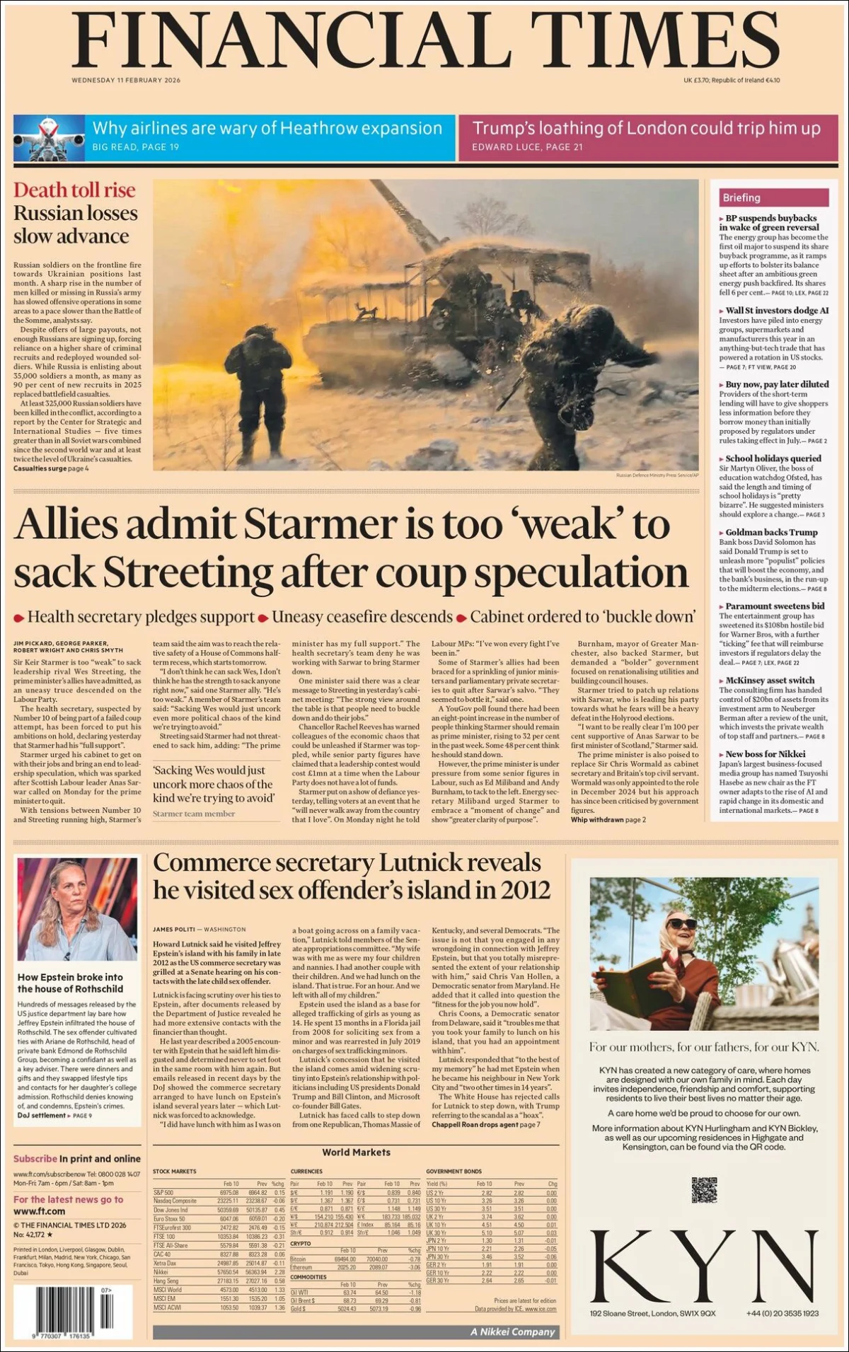Portada de Financial Times