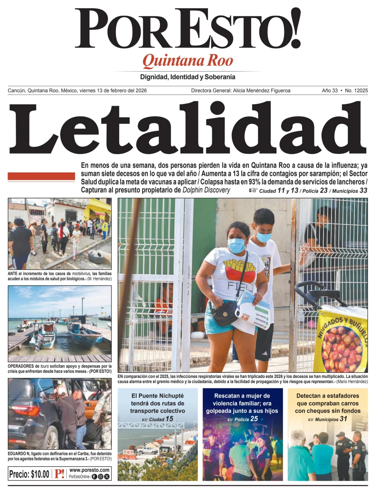 Portada de Por Esto (quintana Roo Cancun)