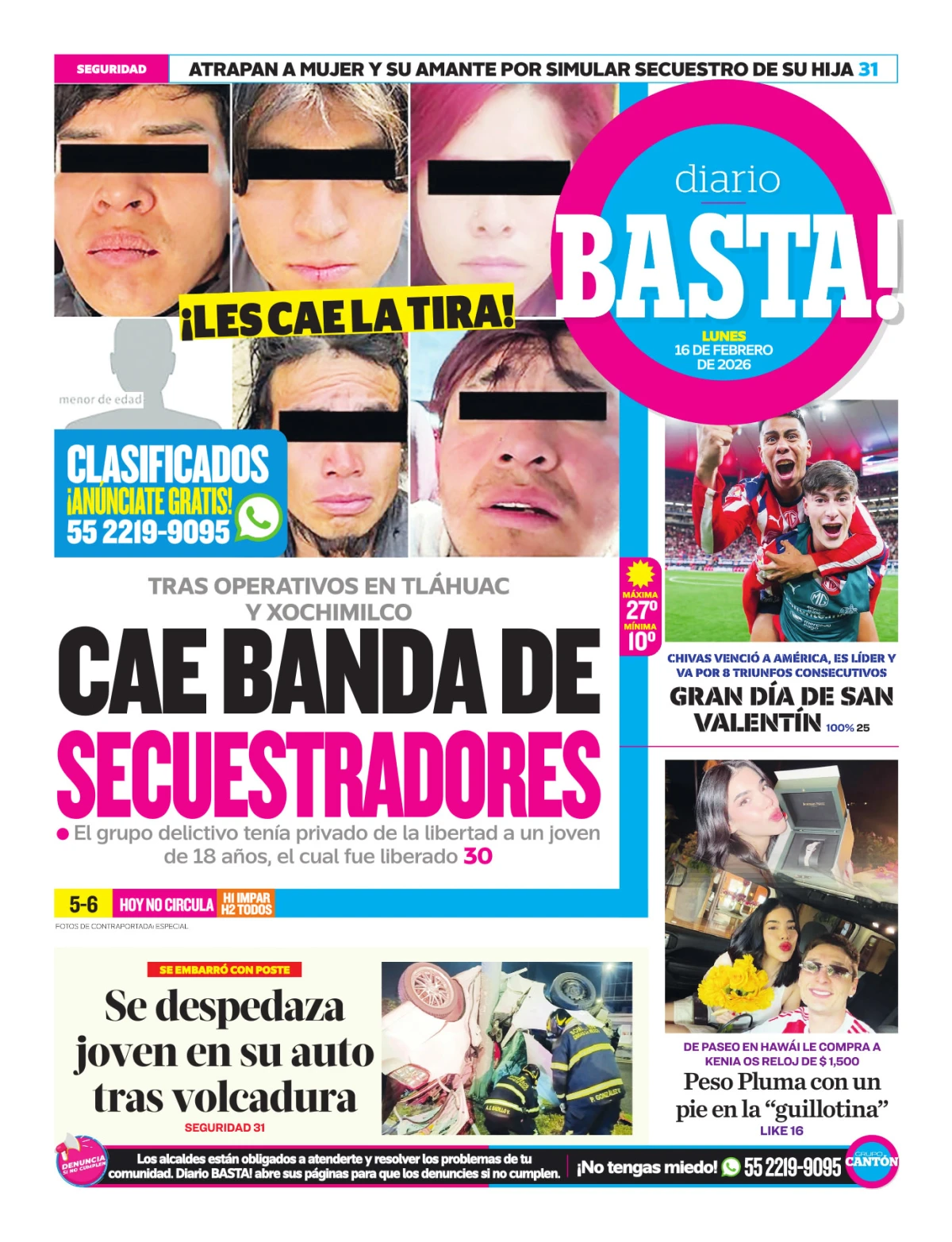 Portada de Basta! (contraportada)