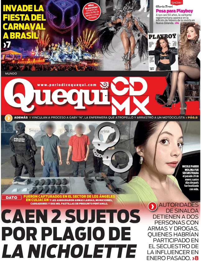 Portada de Quequi CDMX (contraportada) del martes, 17 de febrero de 2026