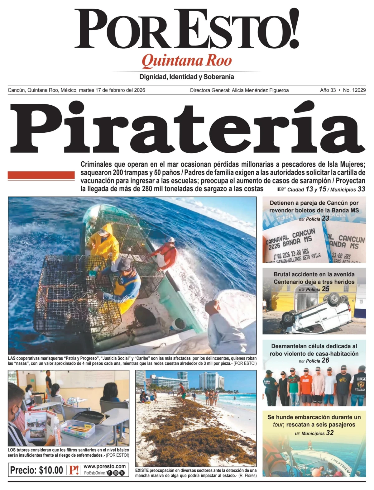 Portada de Por Esto (quintana Roo Cancun)