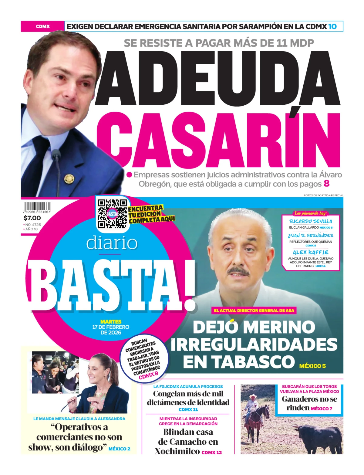 Portada de Basta! (portada)