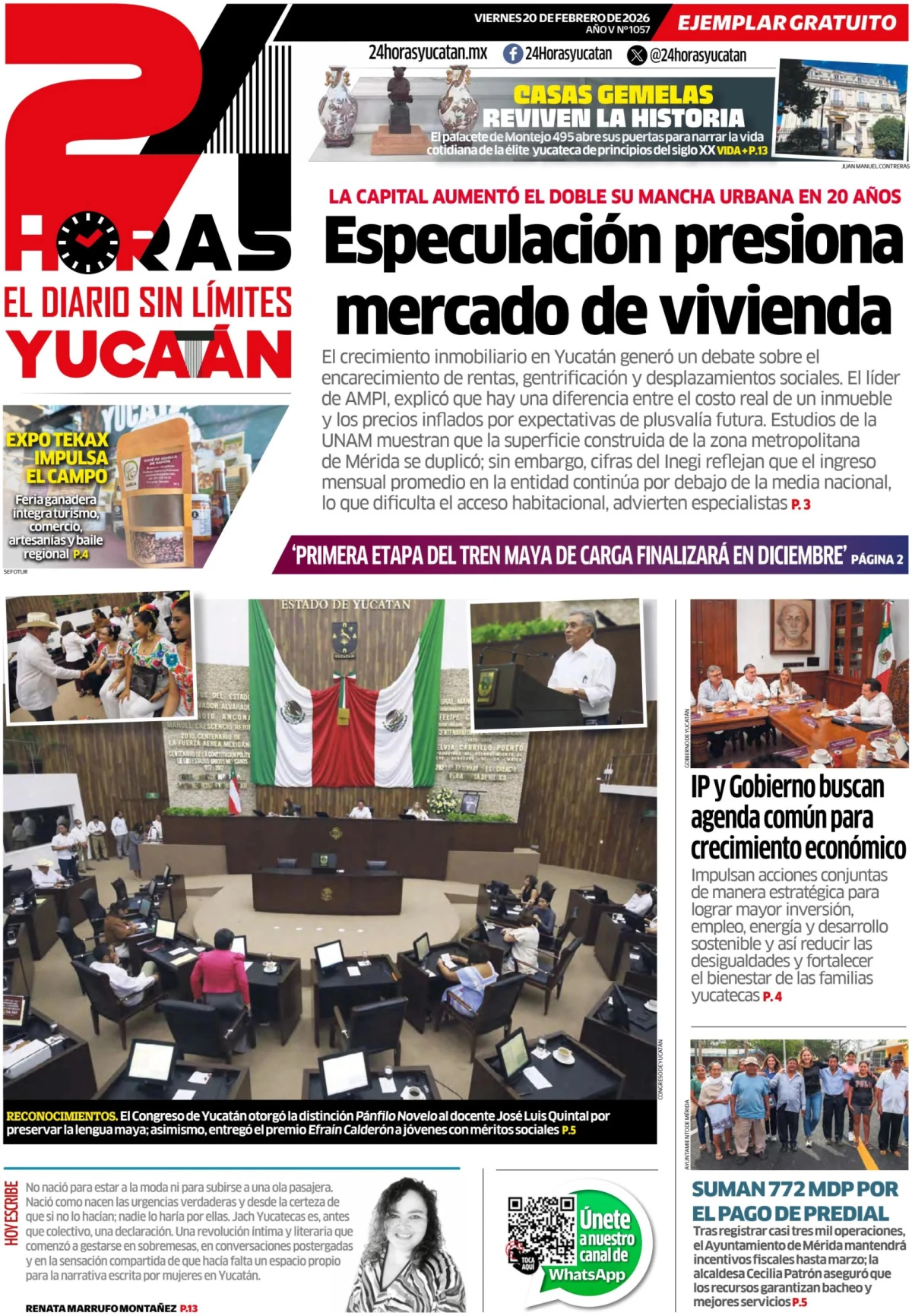 Portada de 24 Horas Yucatan