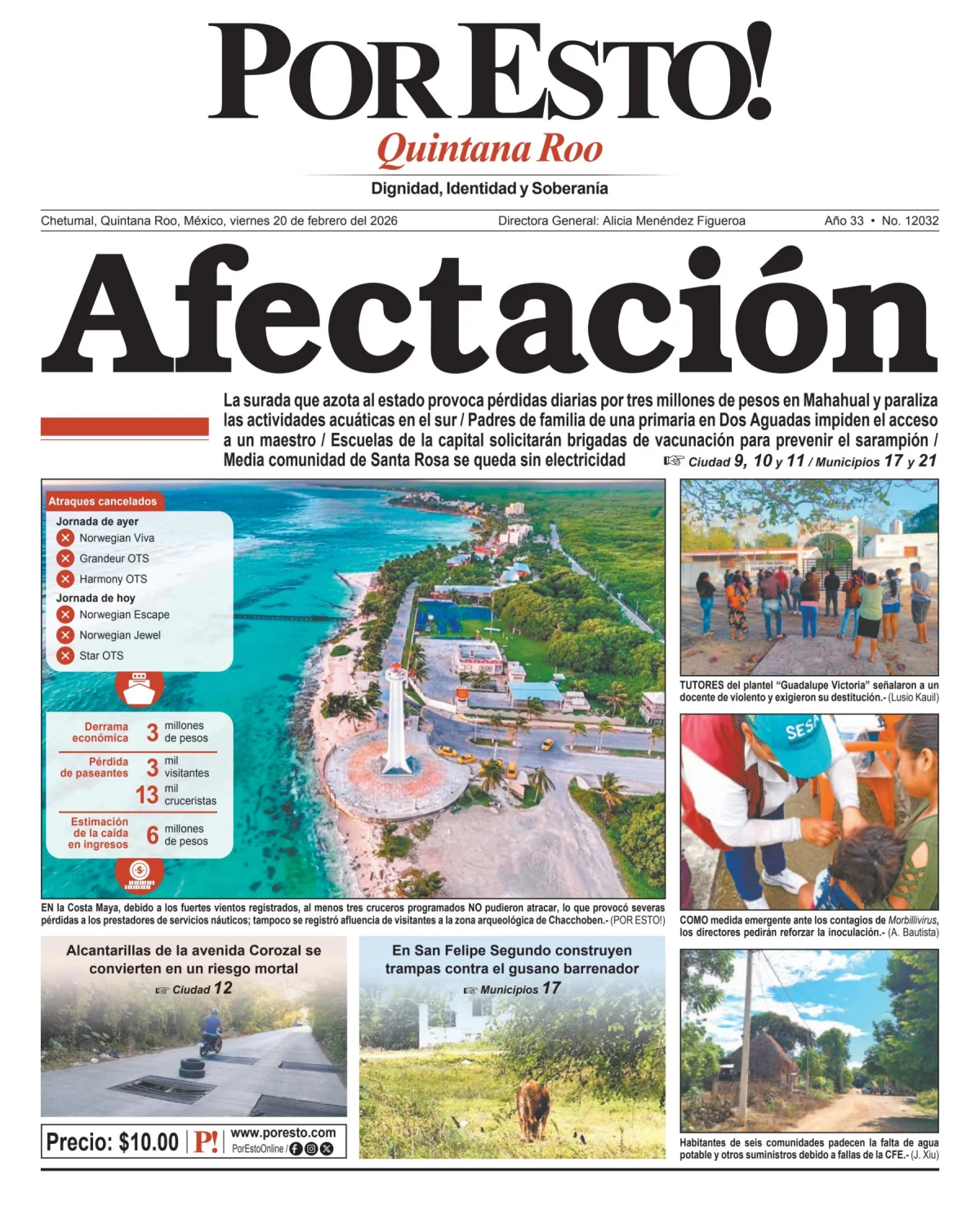Portada de Por Esto (quintana Roo Chetumal)