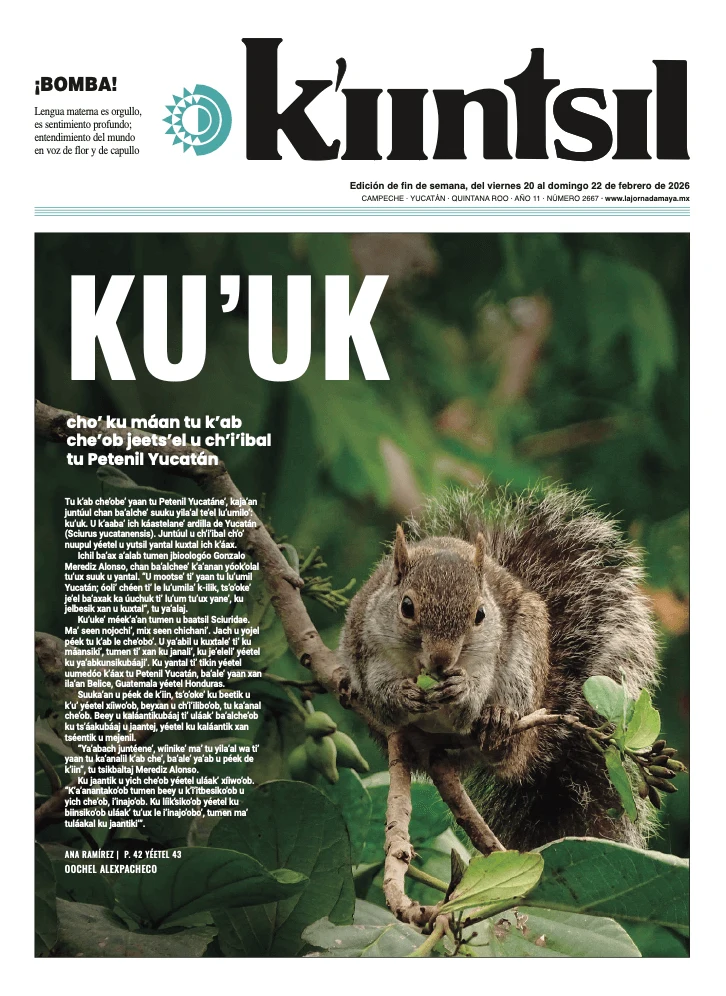 Portada de La Jornada - Kiintsil del viernes, 20 de febrero de 2026