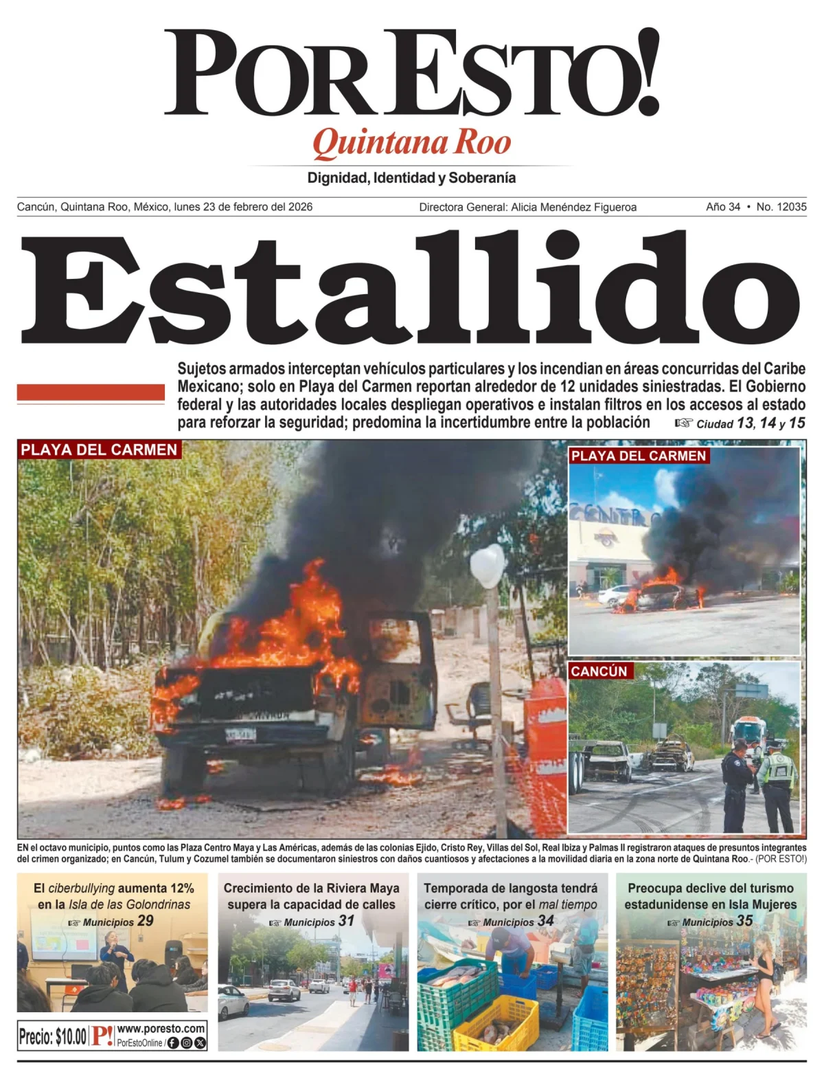 Portada de Por Esto (quintana Roo Cancun)