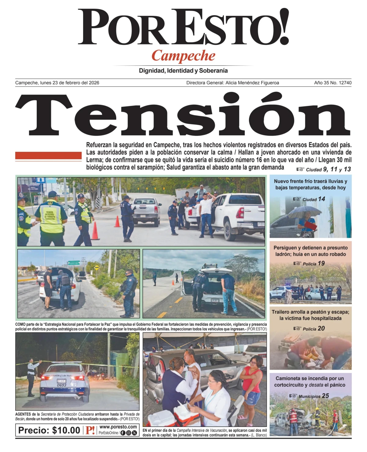Portada de Por Esto (campeche)