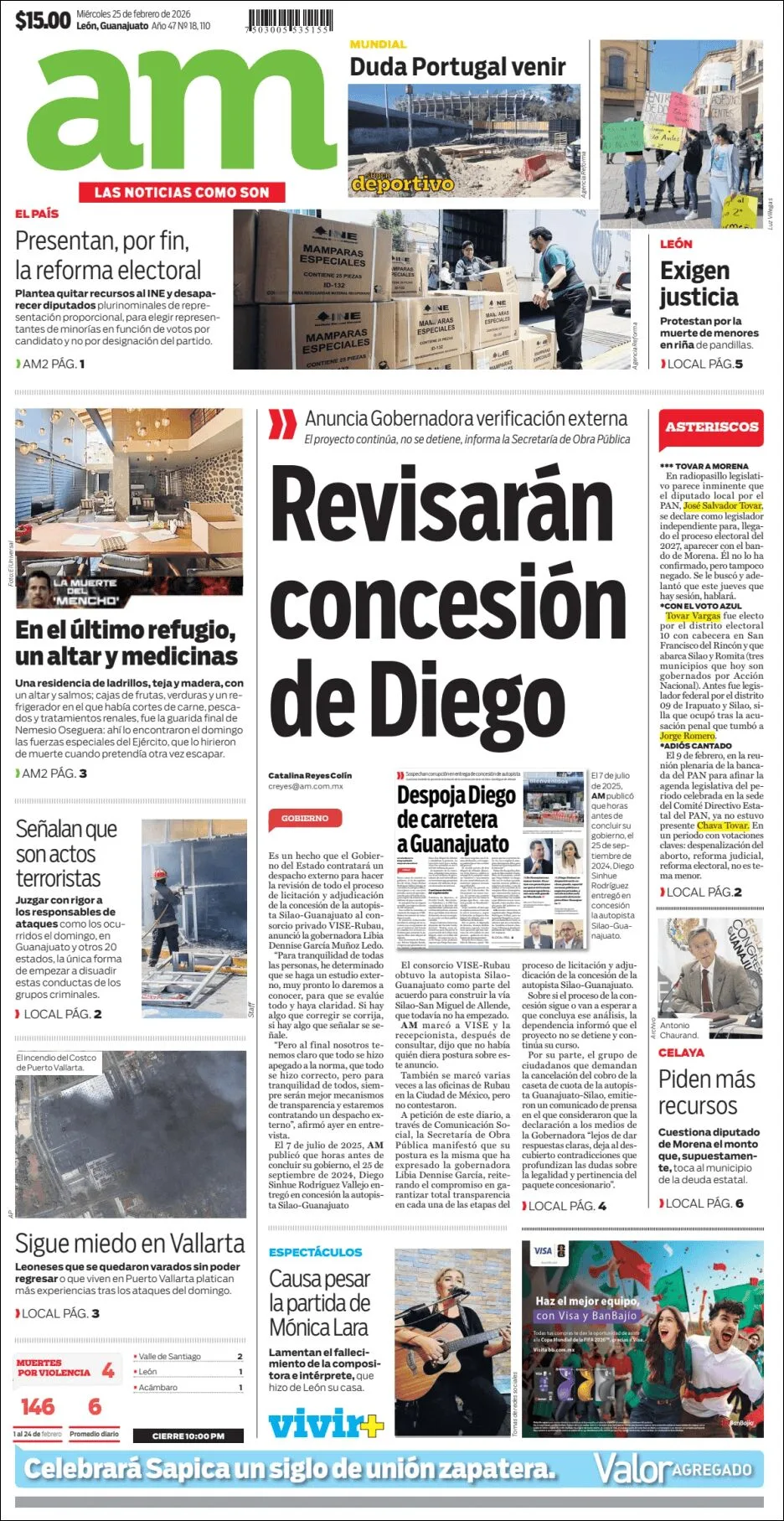 Portada de Am Corredor Industrial del miércoles, 25 de febrero de 2026