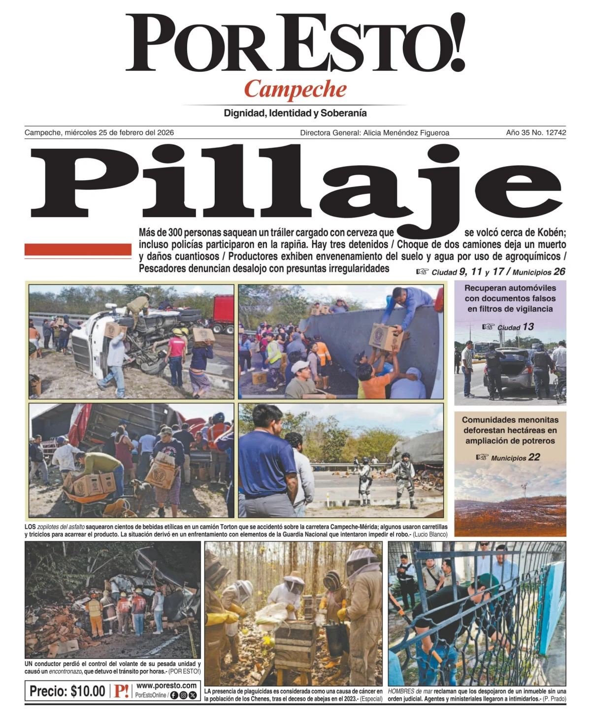 Portada de Por Esto (campeche)