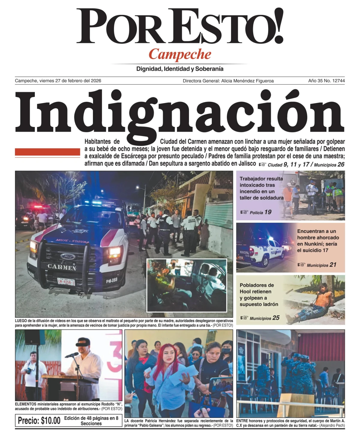 Portada de Por Esto (campeche)