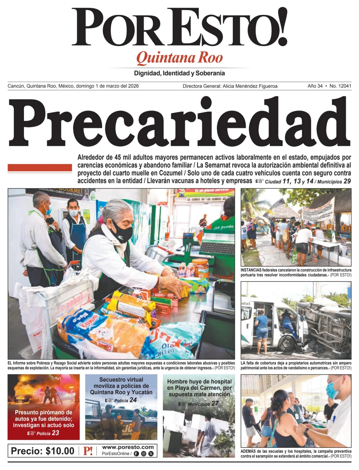 Portada de Por Esto (quintana Roo Cancun)