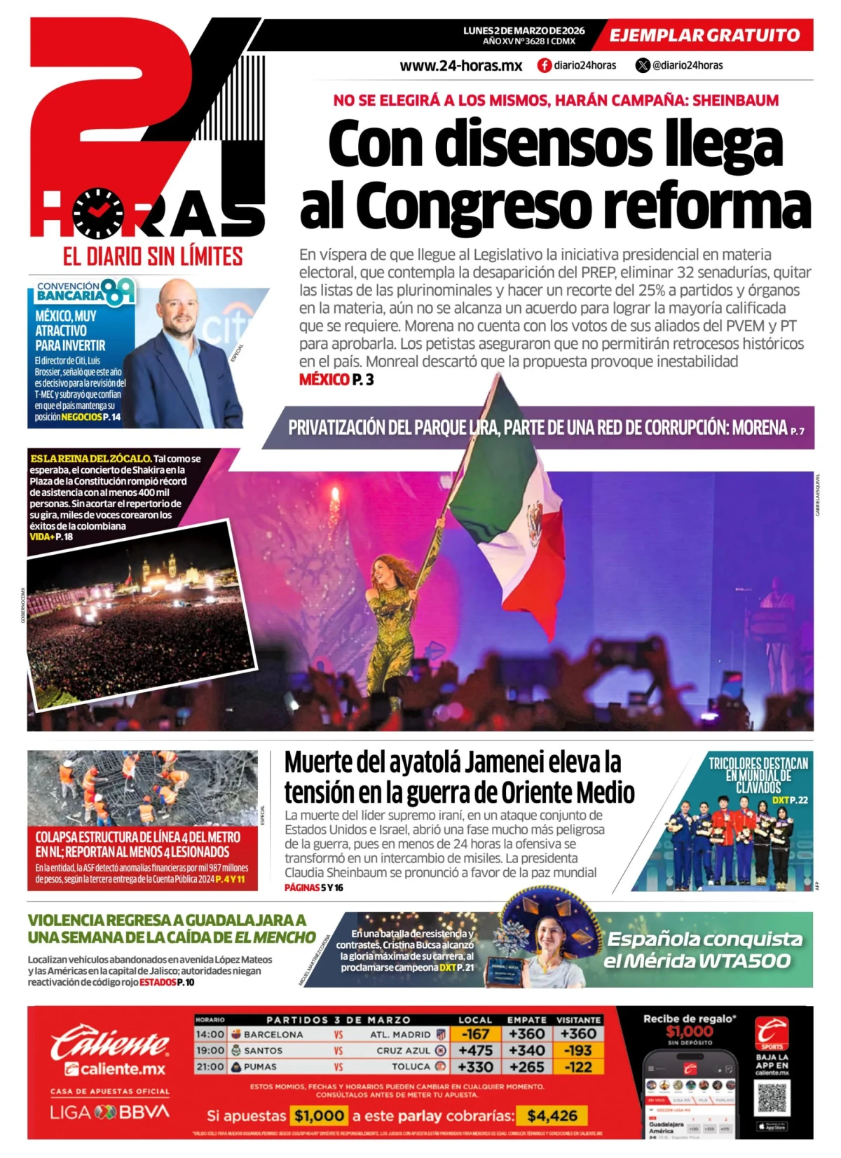 Portada de 24 Horas