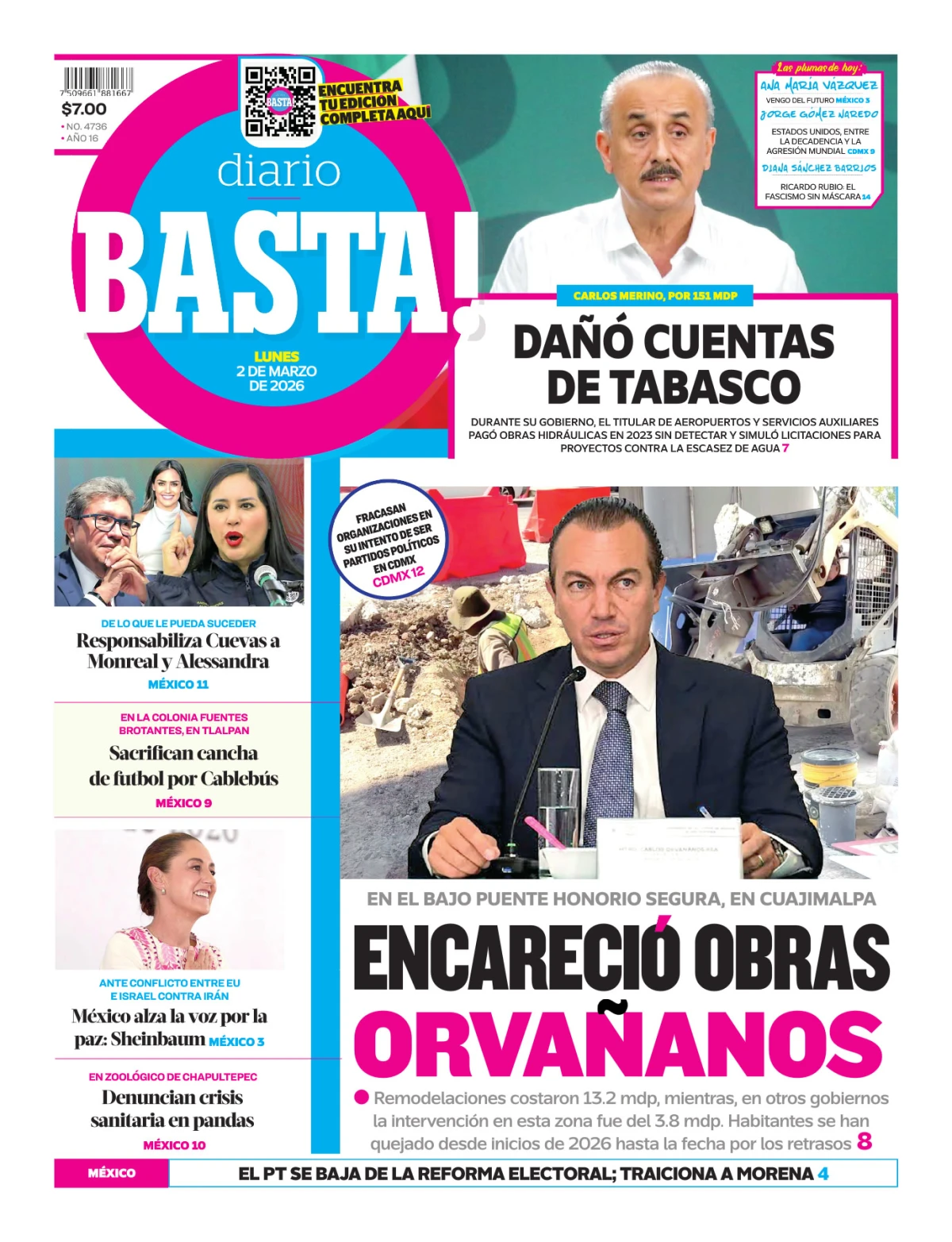 Portada de Basta! (portada)
