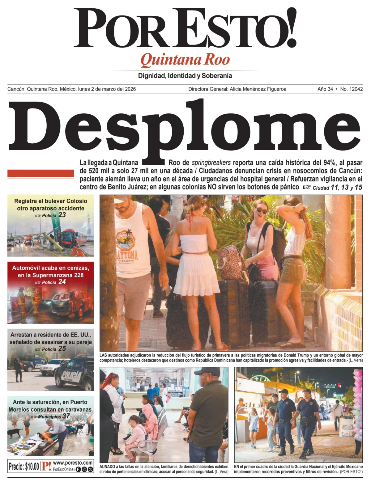Portada de Por Esto (quintana Roo Cancun)