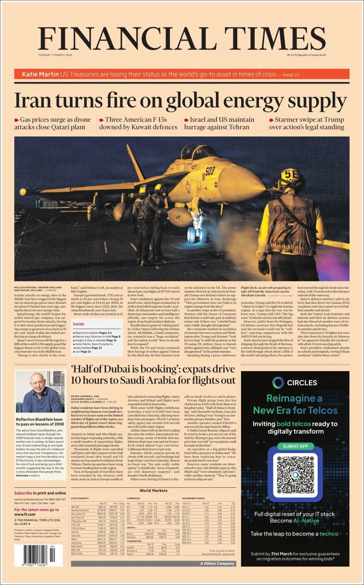 Portada de Financial Times