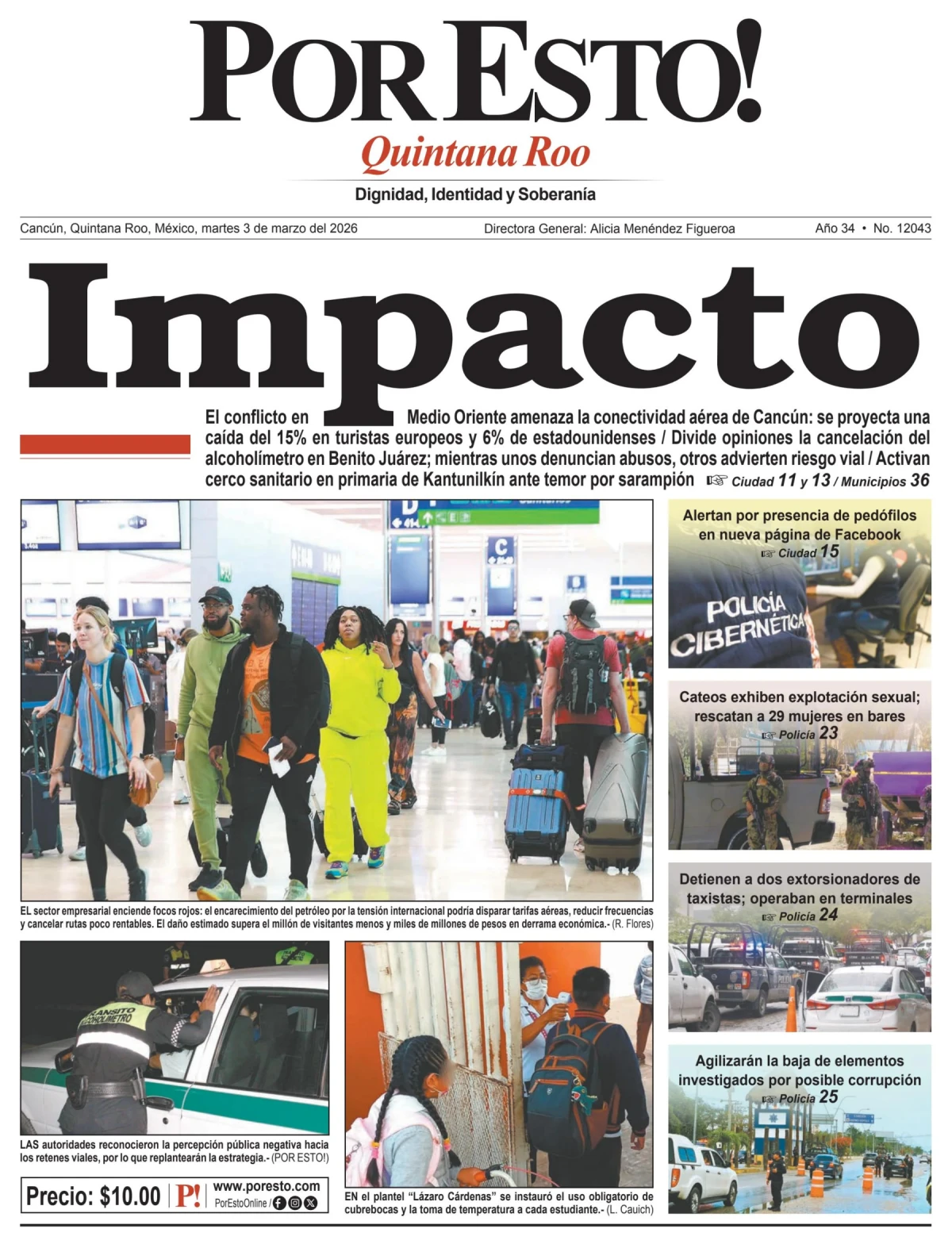 Portada de Por Esto (quintana Roo Cancun)