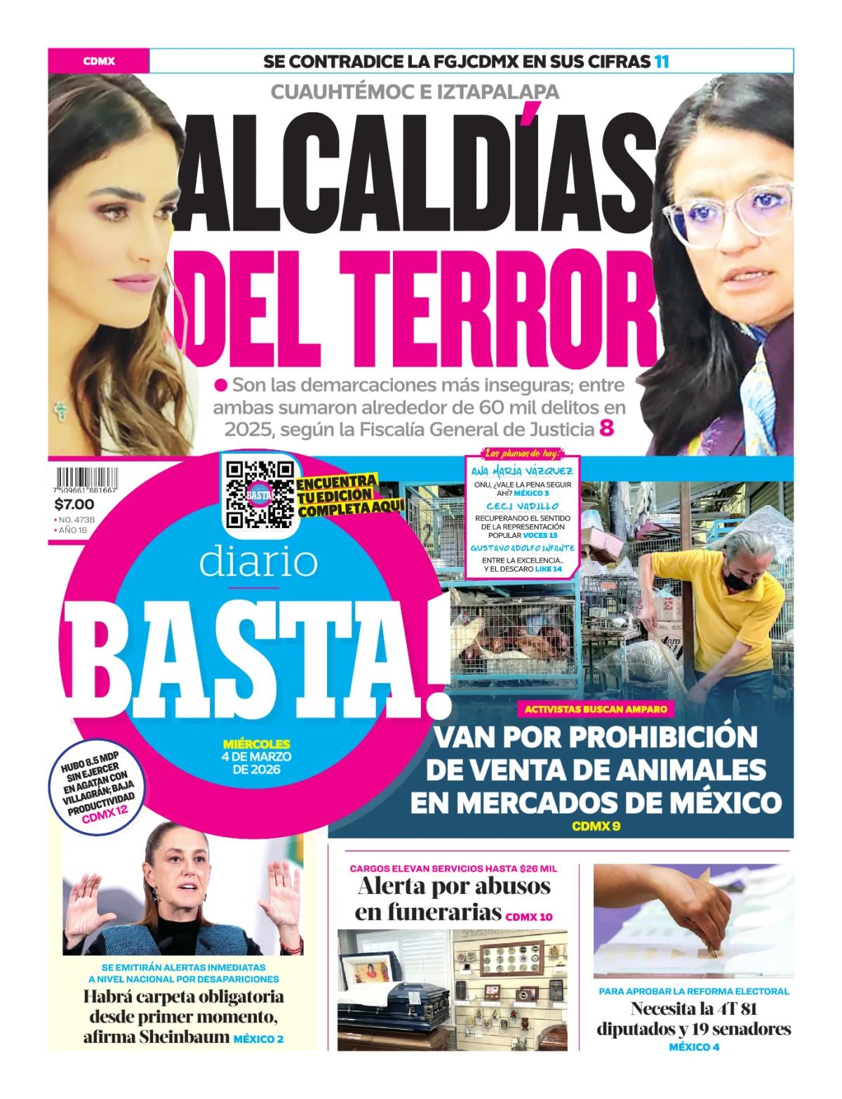 Portada de Basta! (portada)
