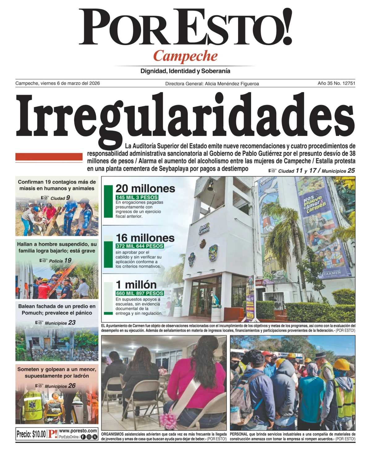 Portada de Por Esto (campeche)