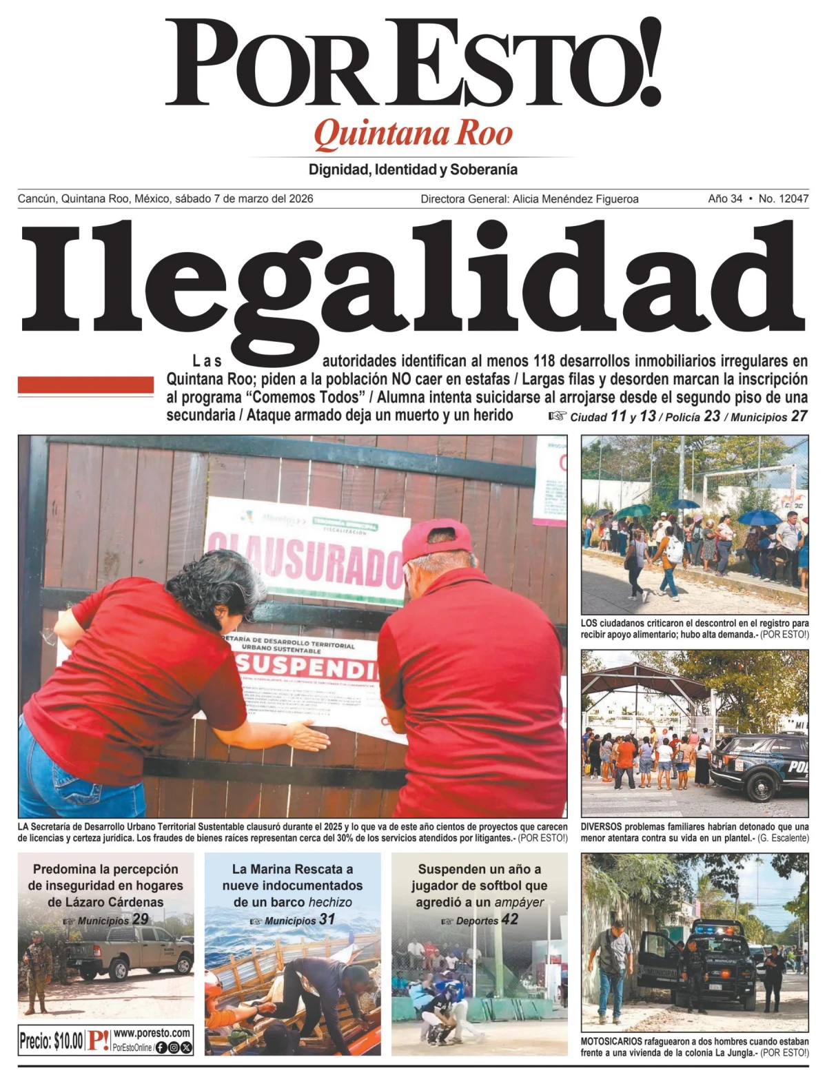 Portada de Por Esto (quintana Roo Cancun)