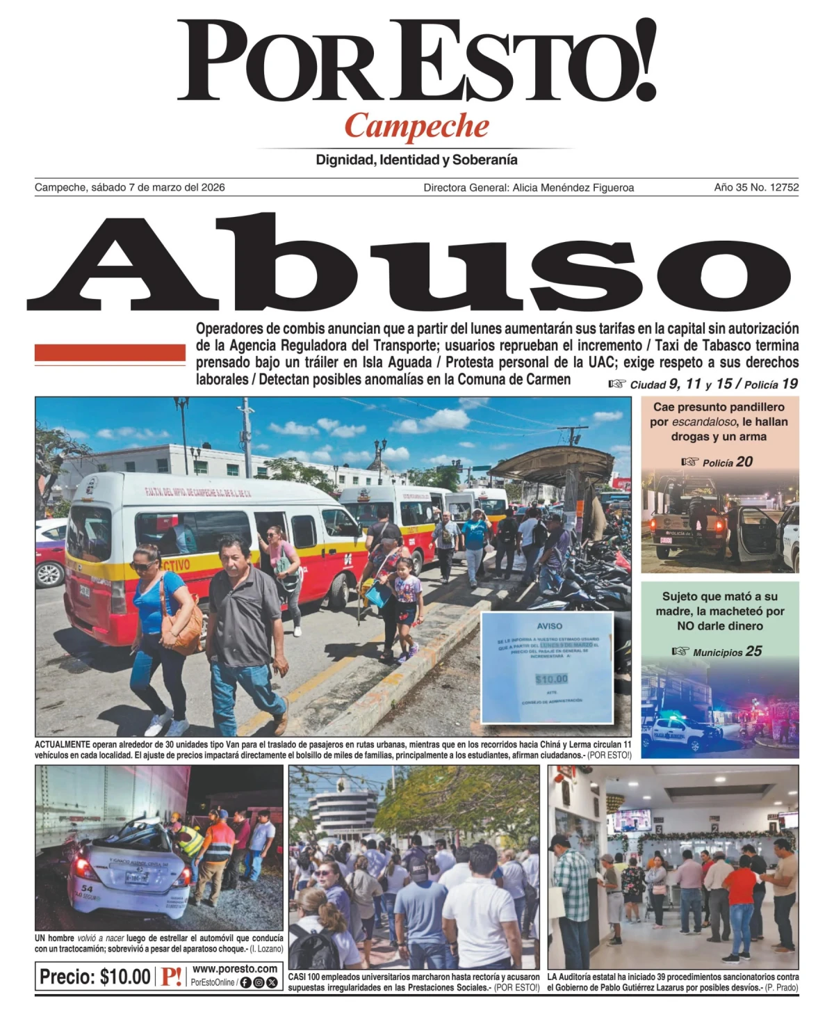 Portada de Por Esto (campeche)
