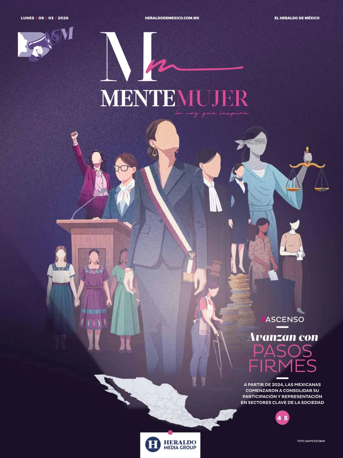 Portada de El Heraldo de Mexico - Mente Mujer del 2026-03-09
