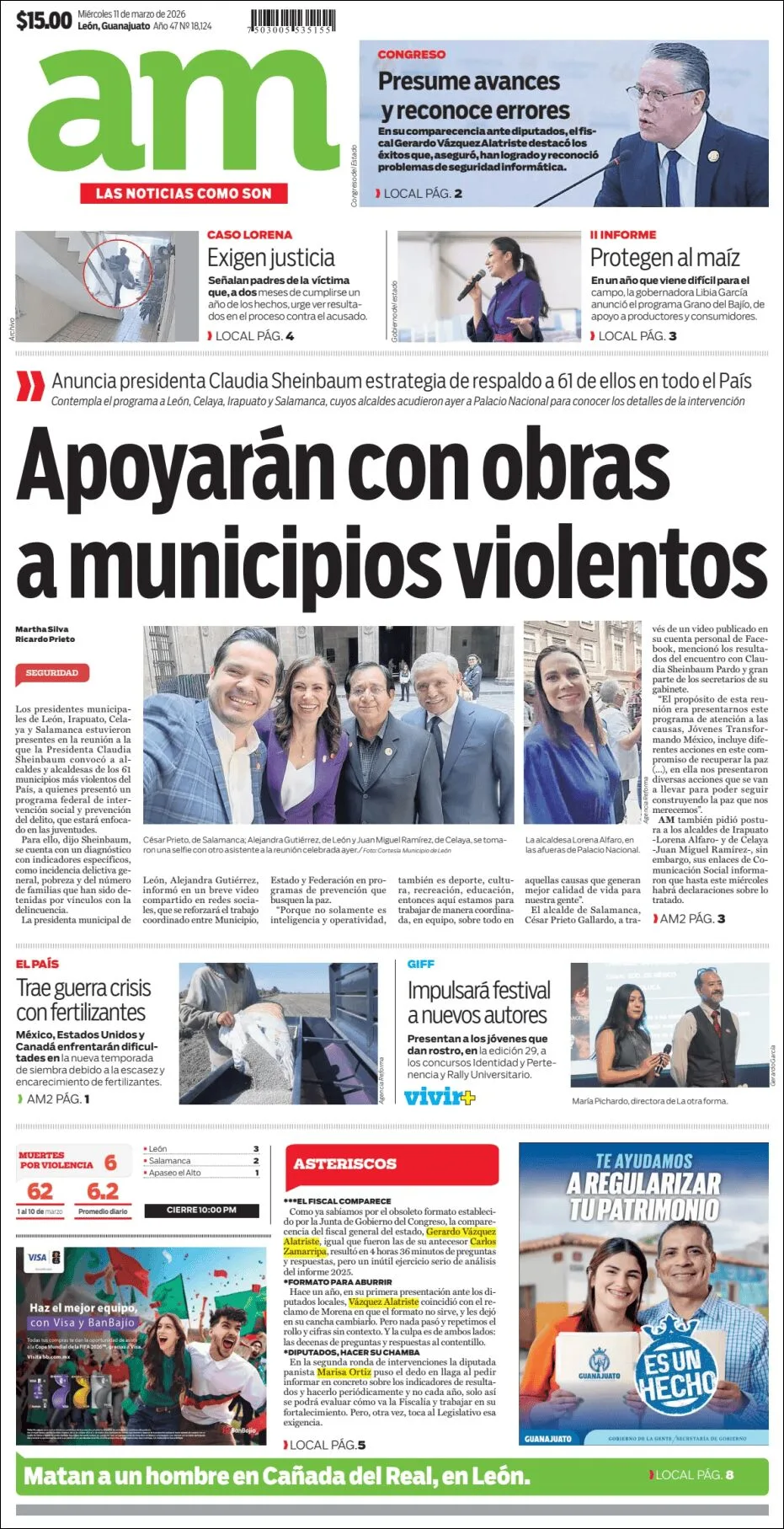 Portada de Am Corredor Industrial del miércoles, 11 de marzo de 2026