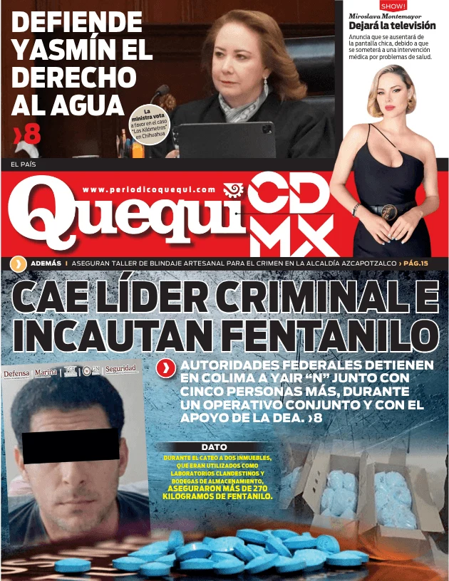 Portada de Quequi CDMX (contraportada) del viernes, 13 de marzo de 2026