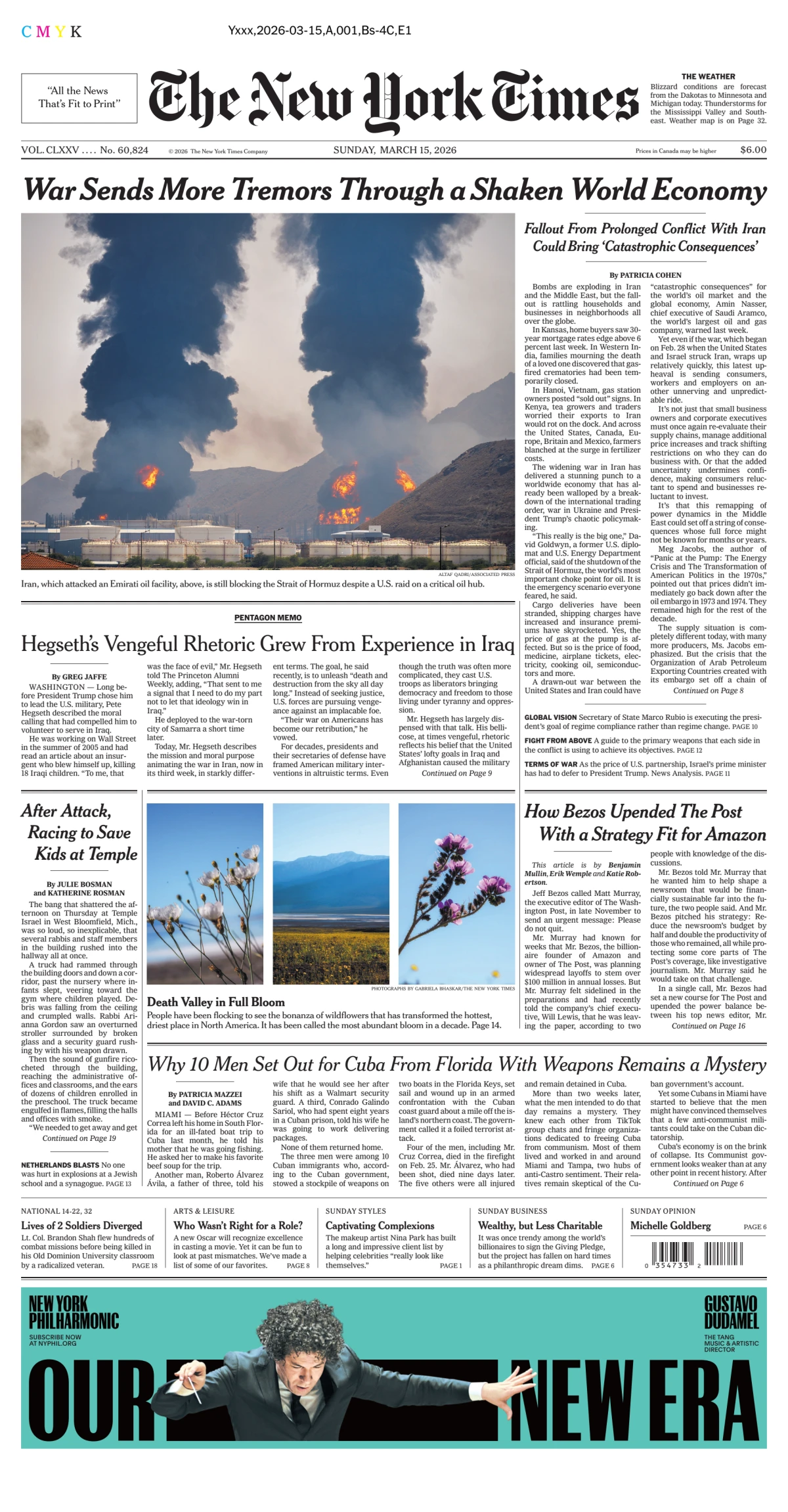 Portada de The New York Times (national)