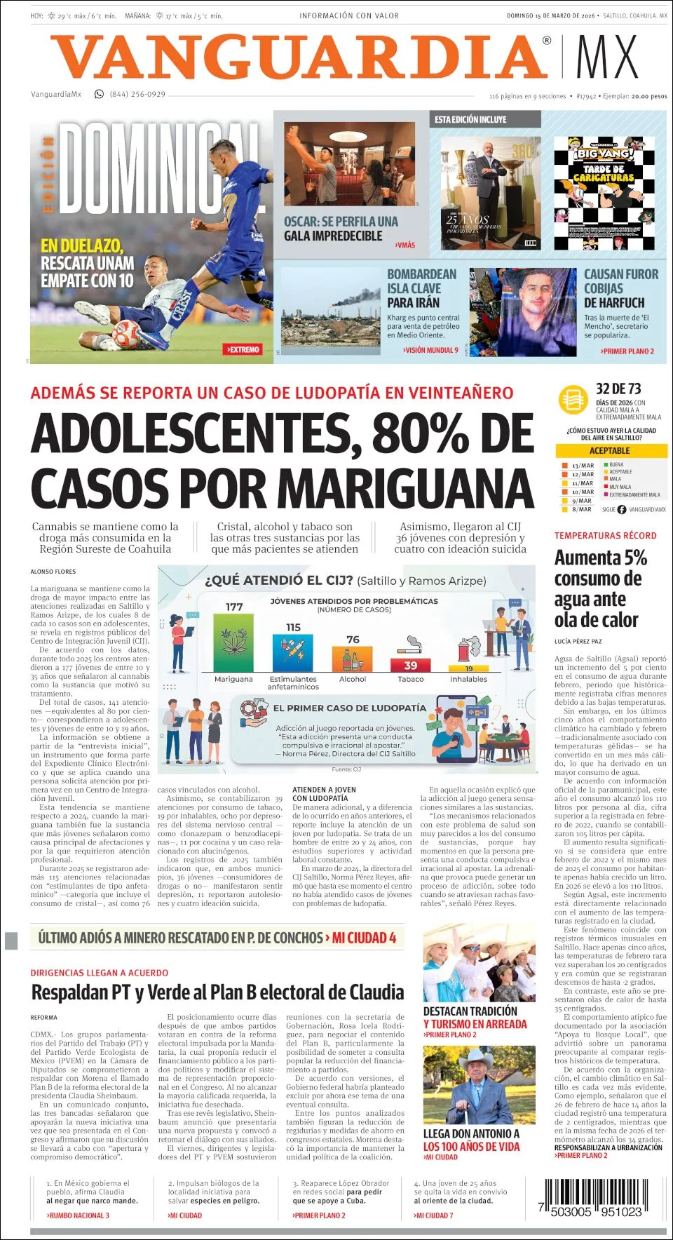 Portada de Vanguardia