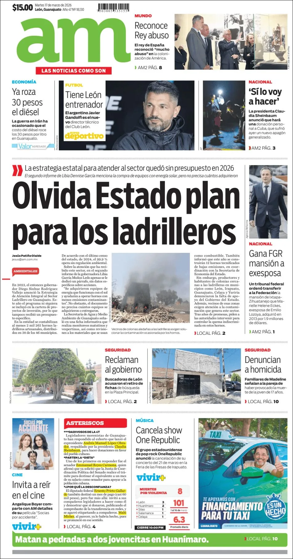Portada de Am Corredor Industrial del martes, 17 de marzo de 2026