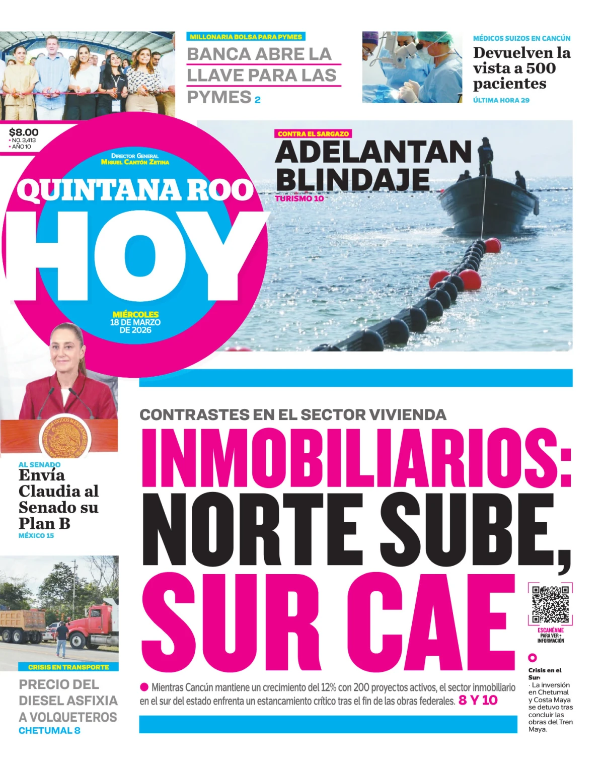 Portada de Quintana Roo Hoy (portada)