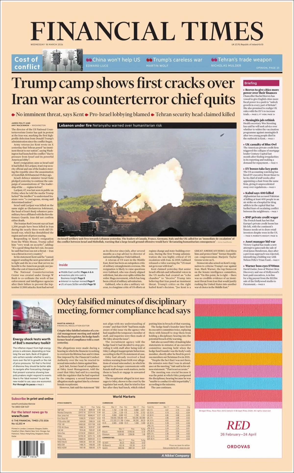 Portada de Financial Times