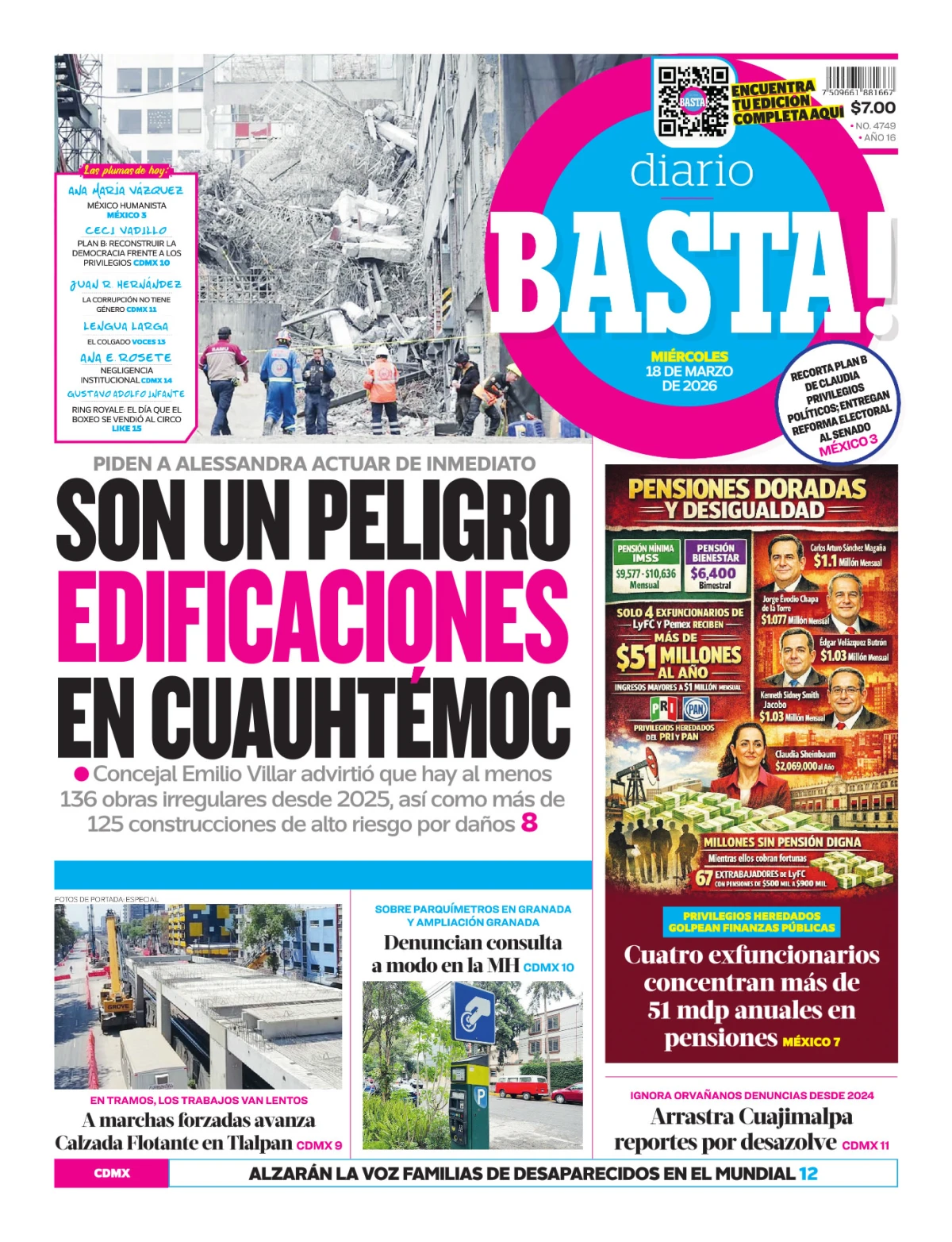 Portada de Basta! (portada)
