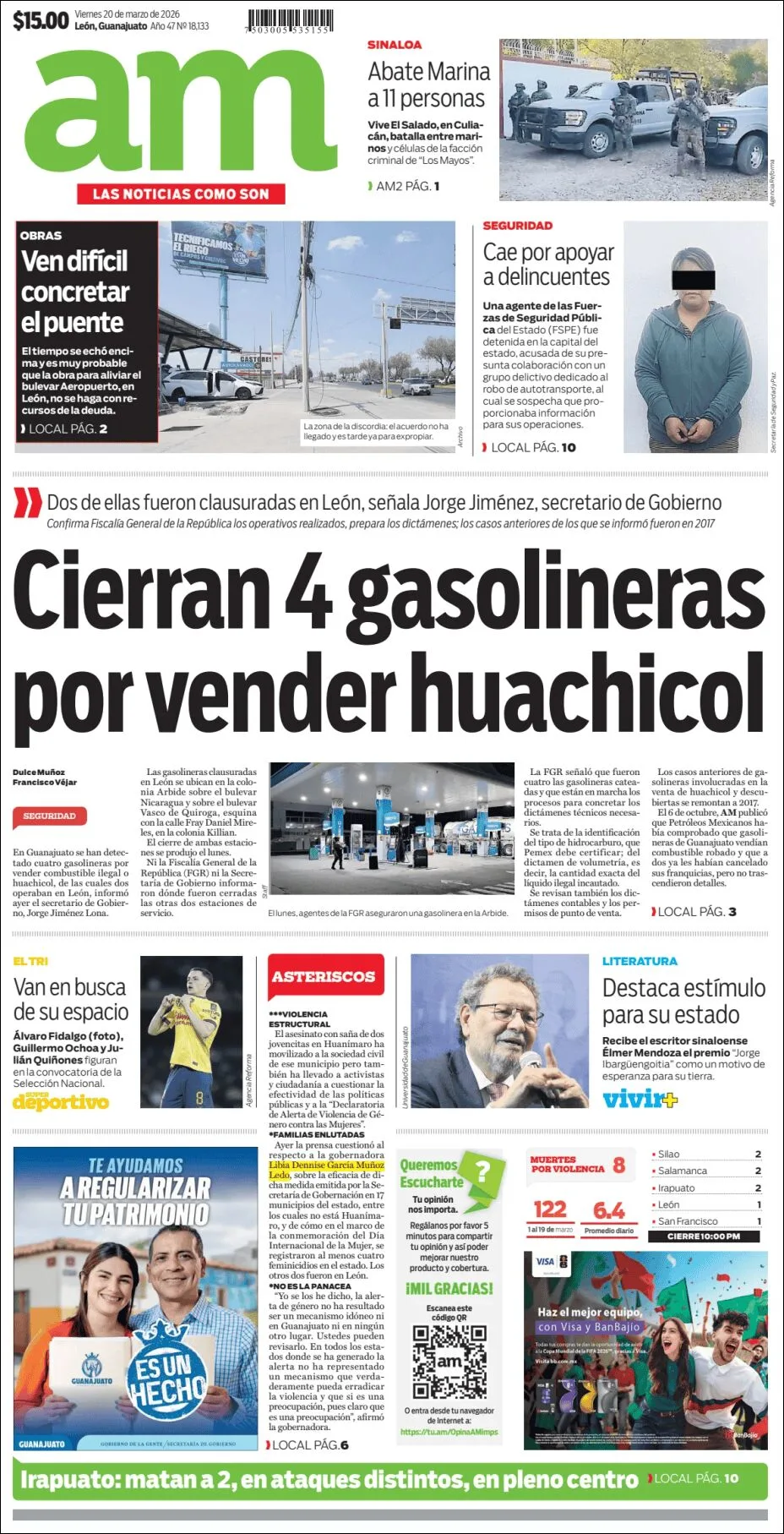 Portada de Am Corredor Industrial del viernes, 20 de marzo de 2026