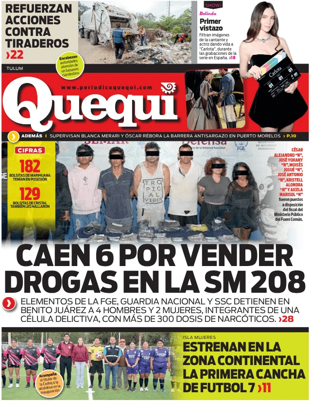 Portada de Quequi (contraportada) del viernes, 20 de marzo de 2026