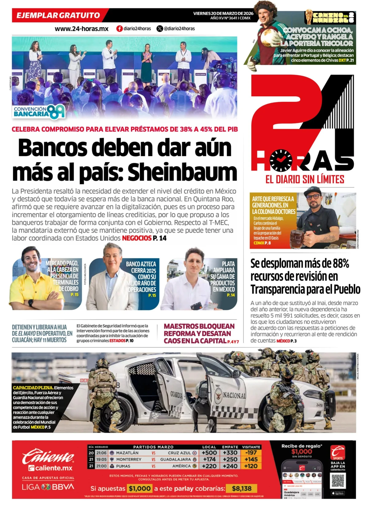 Portada de 24 Horas