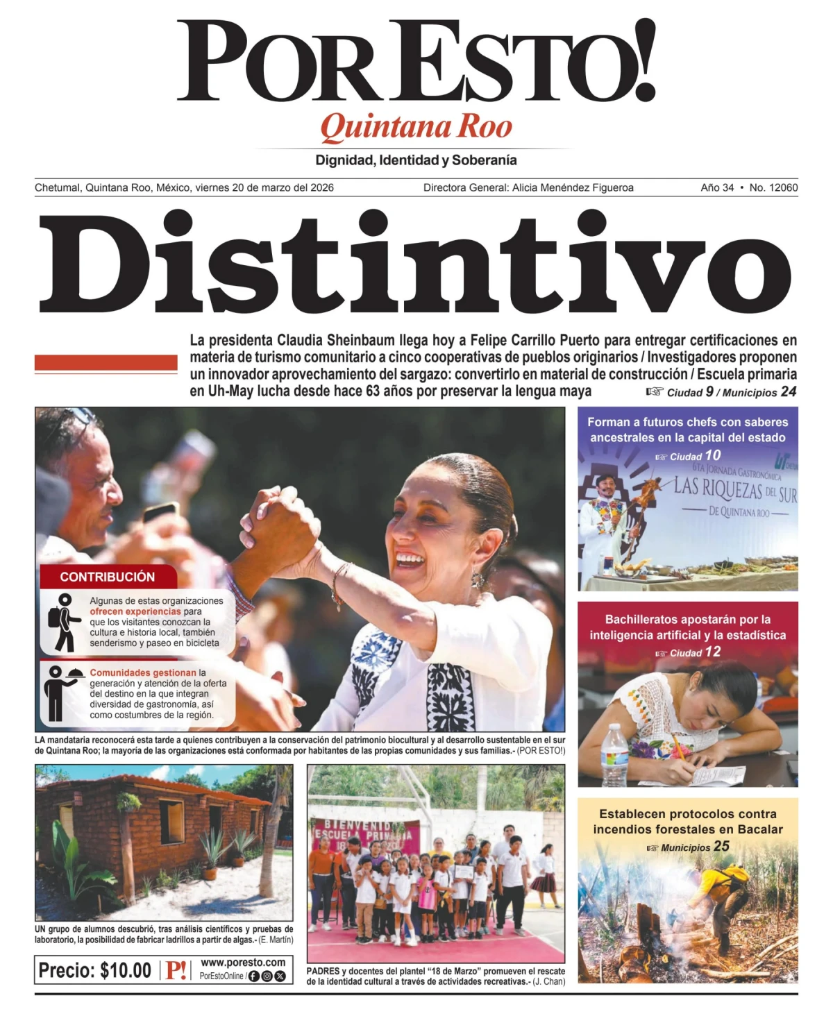 Portada de Por Esto (quintana Roo Chetumal)
