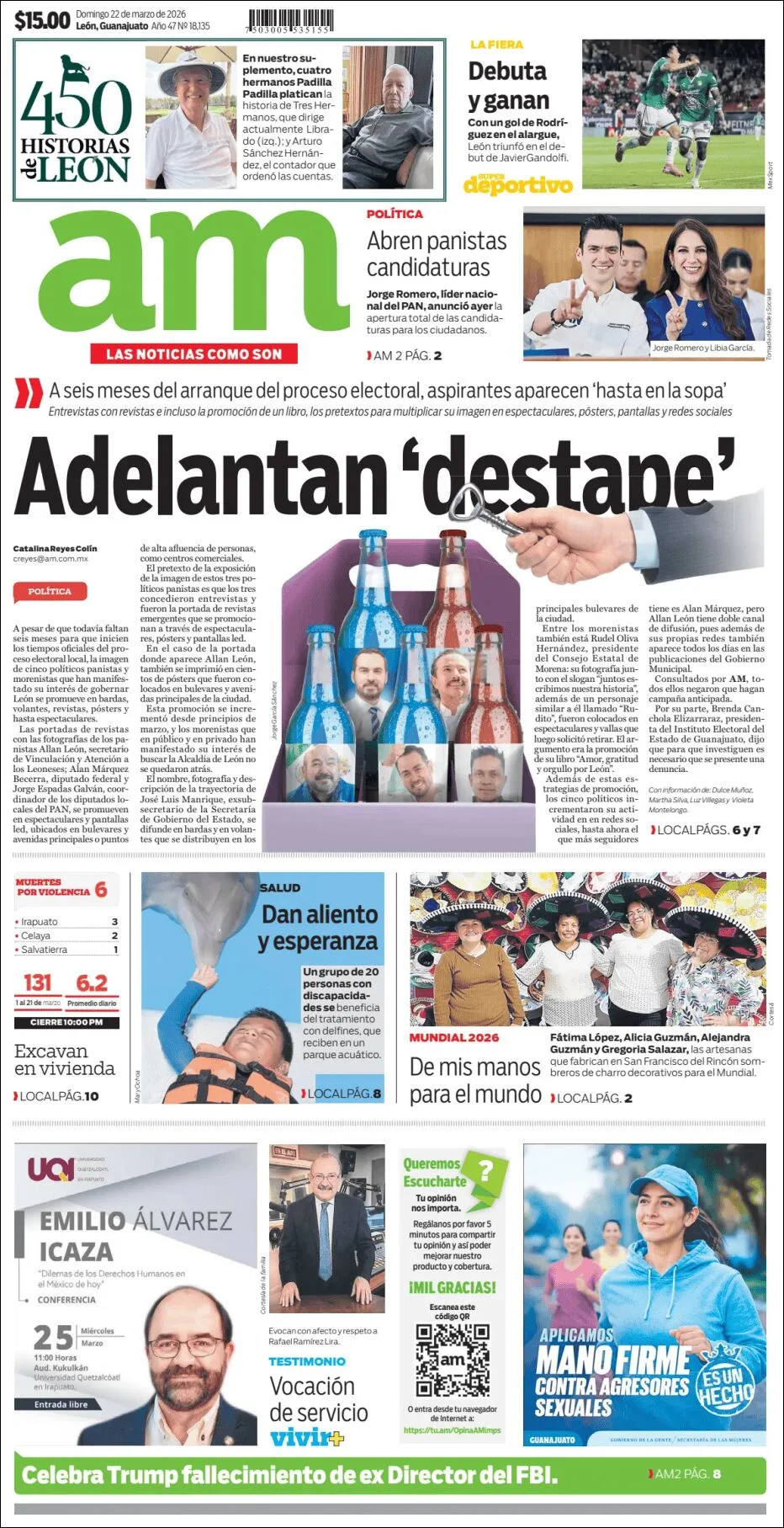 Portada de Am Corredor Industrial del domingo, 22 de marzo de 2026