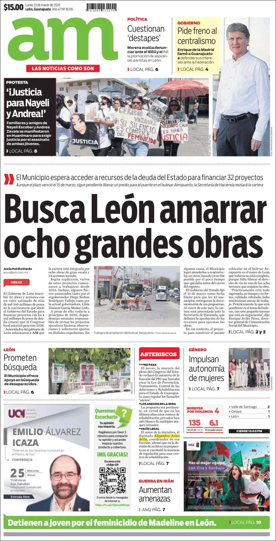 Portada de Am Corredor Industrial del lunes, 23 de marzo de 2026