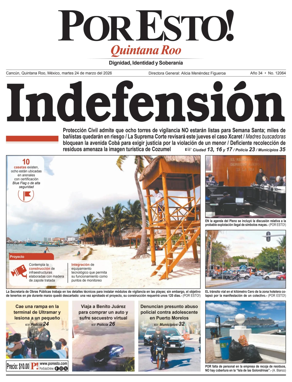 Portada de Por Esto (quintana Roo Cancun)